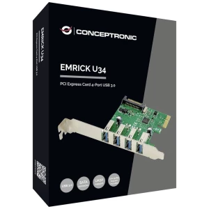 Conceptronic EMRICK U34, 4-Port-USB-3.0 PCI-Express-Karte PCI-Express kartica PCIe slika