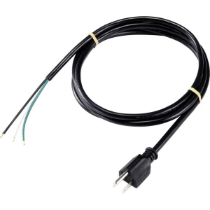 Basetech XR-1638092 struja priključni kabel crna 2.00 m slika