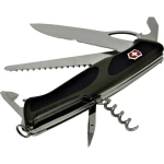 Švicarski džepni nož Broj funkcija 12 Victorinox RangerGrip 179 0.9563.MWC4 Maslinasta, Crna