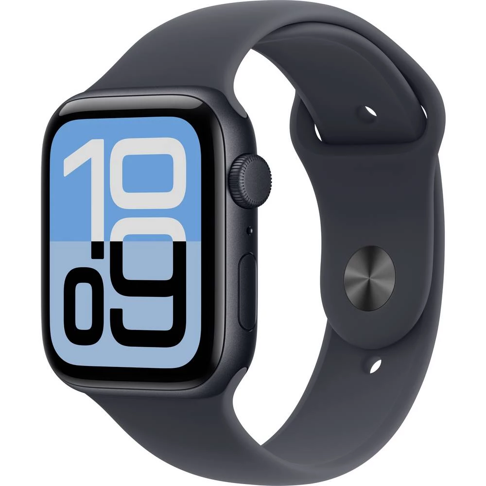 Apple Watch SE 3 GPS 44 mm kućište od aluminija sportska narukvica ponoć m/l slika