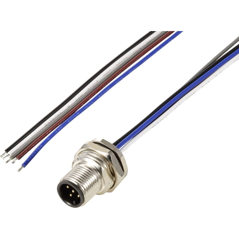 TRU COMPONENTS TC-12833192 ugrađeni utikač za senzor/aktivator M12 utikač, ugradni 0.5 m Broj polova: 5 1 St. slika