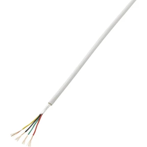 Kabel za alarm LiYY 4 x 0.14 mm² Bijela TRU COMPONENTS 1570252 50 m slika