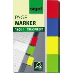 Sigel Ljepljivi marker HN670 4 bloka/paket Plava boja, Žuta, Zelena, Crvena
