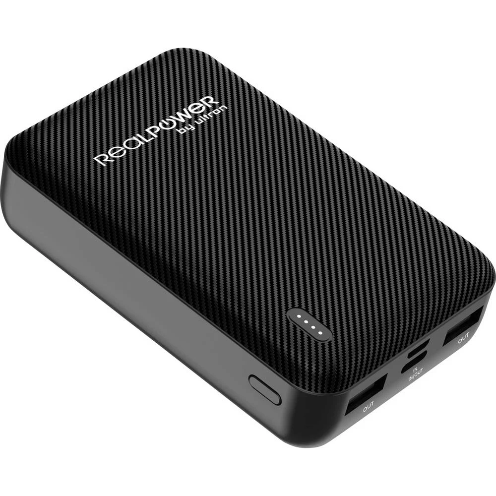 RealPower REALPOWER PB-10000 SE powerbank (rezervna baterija) 10.000 mAh crna slika
