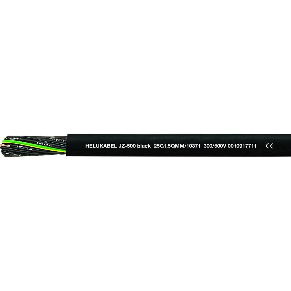 Helukabel JZ-500 Black kontrolni vod 2 x 0.75 mm² crna (RAL 9005) 10348 100 m slika