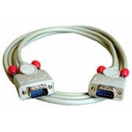 LINDY serijsko sučelje priključni kabel [1x 9-polni muški konektor D-Sub - 1x 9-polni muški konektor D-Sub] 10.00 m siva