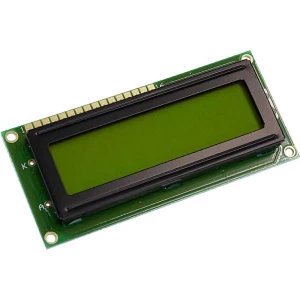 Display Elektronik LCD zaslon žuto-zelena 16 x 2 piksel (Š x V x d) 80 x 36 x 9.6 mm slika