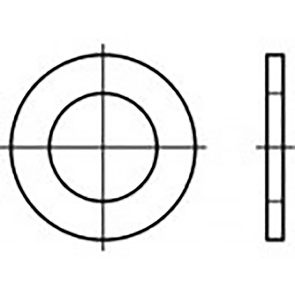 podložne pločice 2.7 mm 5 mm mjed 500 St. TOOLCRAFT TO-6854703 slika