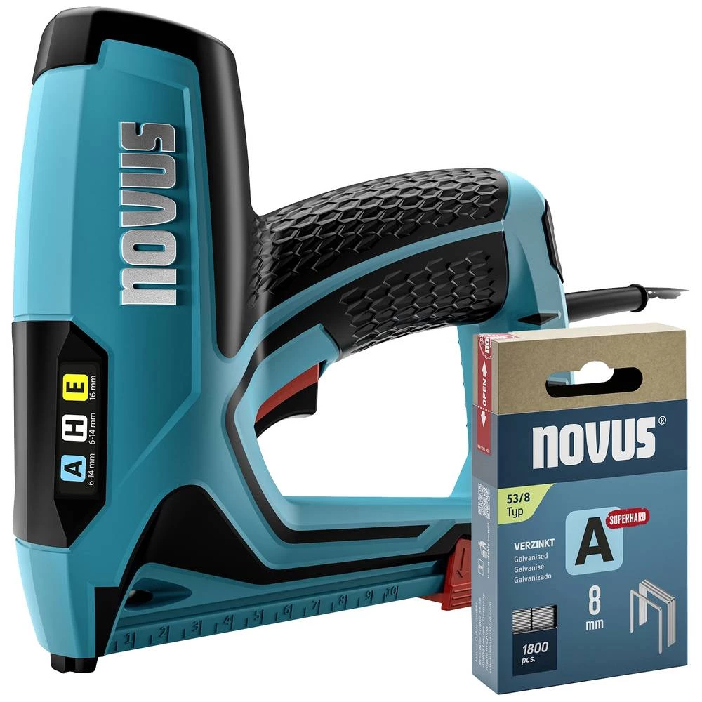 Novus Tools 031-0369 električna klamerica Vrsta stezaljka tip 37, tip 53 Dužina spajalice 6 - 14 mm slika
