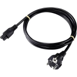 Basetech XR-1638062 prijenosno računalo kabel za napajanje crna boja 1.80 m