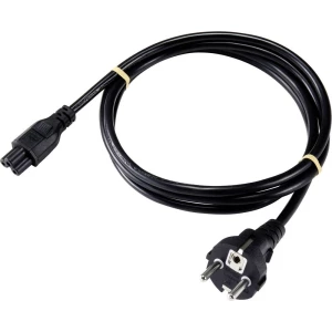 Basetech XR-1638062 prijenosno računalo kabel za napajanje crna boja 1.80 m slika