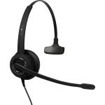 plusonic 6337-10.1P softphone za slušalice s mikrofonom USB mono, sa vrpcom na ušima crna