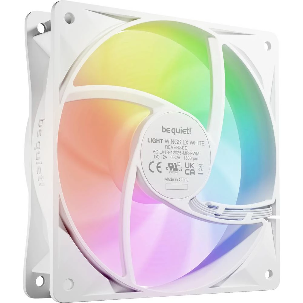 BeQuiet LIGHT WINGS LX | 120mm PWM Reverse White ventilator za PC kućište bijela slika
