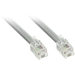 LINDY ISDN priključni kabel [1x RJ10-muški konektor 4p4c - 1x RJ10-muški konektor 4p4c] 3 m siva