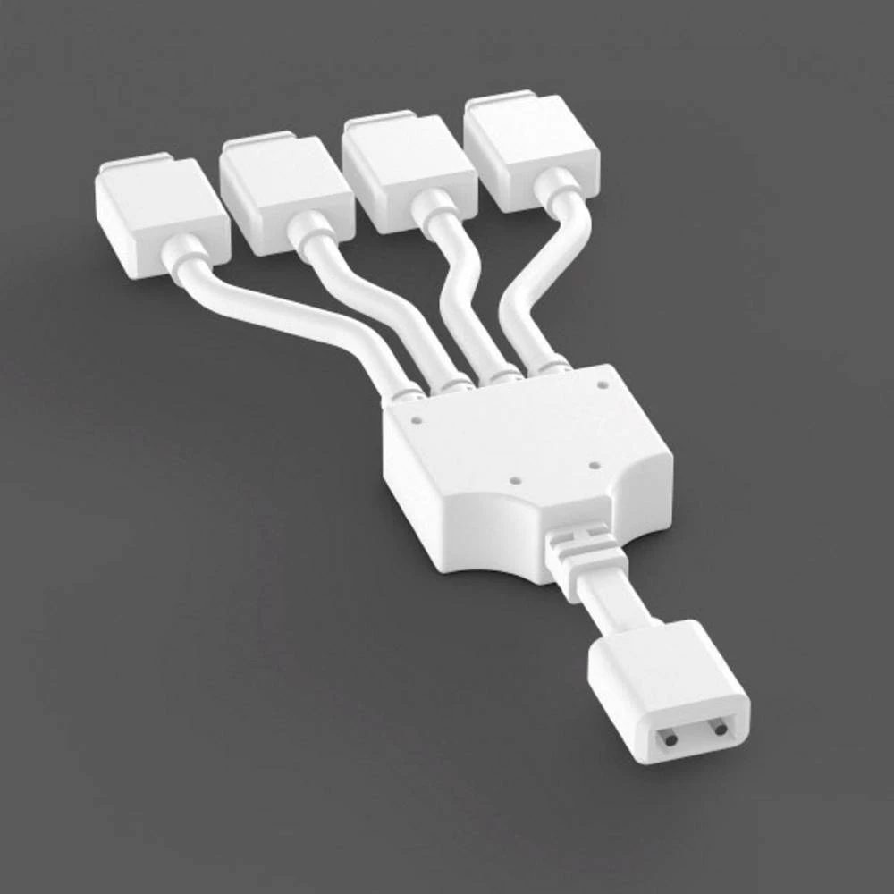 4 x razvodnik RZB 4-Fachverbinder,m.Einsatz f.LED Lichtb. 6401403905 slika