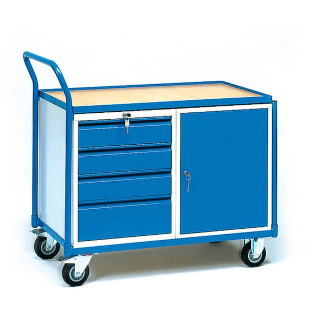 Fetra Hauptartikel 2635 kombinirana stolna kolica sa ormarom čelik obložen s prahom Opterećenje (maks.): 250 kg briljant slika