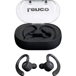 Lenco EPB-460BK Bluetooth® sportske in ear stereo-headset u ušima slušalice s mikrofonom, petlja za uho, otporne na znoj slika