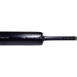 CellPack 144498 Skupljajuća cijev s ljepilomi Crna 21 mm Stopa skupljanja:3:1 1 m slika
