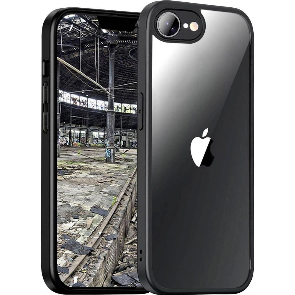 JT Berlin Pankow Hybrid stražnji poklopac za mobilni telefon Apple iPhone 16e crna, prozirna induktivno punjenje, otporn slika