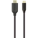 Belkin HDMI Priključni kabel [1x Muški konektor HDMI - 1x Muški konektor Mini HDMI tipa C] 1 m Crna