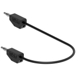 Electro PJP 214-CD1-50N mjerni kabel [banana utikač - banana utikač] 0.50 m crna 1 St.