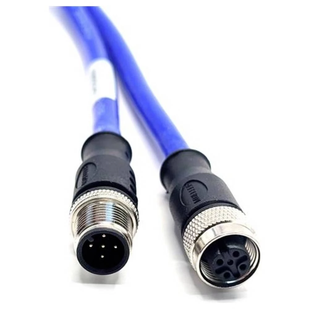 Mueller Electric C5AC82M005 utični konektor za senzor/aktivator M12 ravni muški konektor, žženski konektor, ravni 5 m Br slika