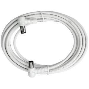 Antene Priključni kabel [1x 75 Ω antenski muški konektor - 1x 75 Ω antenski ženski konektor] 10 m 85 dB Bijela Axing slika