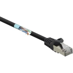 Renkforce    RF-4732882    RJ45    mrežni kabeli, patch kabeli    cat 5e    F/UTP    3.00 m    crna    sa zaštitom za nosić    1 St.