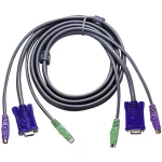 KVM Priključni kabel [1x Muški konektor VGA, Muški konektor PS/2, Muški konektor PS/2 - 1x Ženski konektor VGA, Muški konektor P