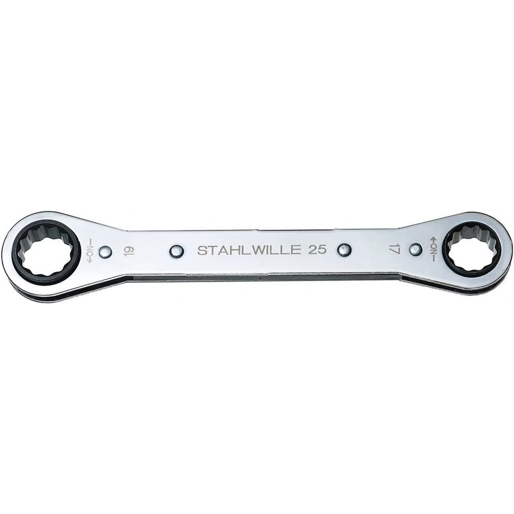 Stahlwille 41131415 25 14 X 15 RATSCHENRINGSCHLUESSEL komplet dvostrukih prstenastih ključeva s račnom Veličina ključa ( slika