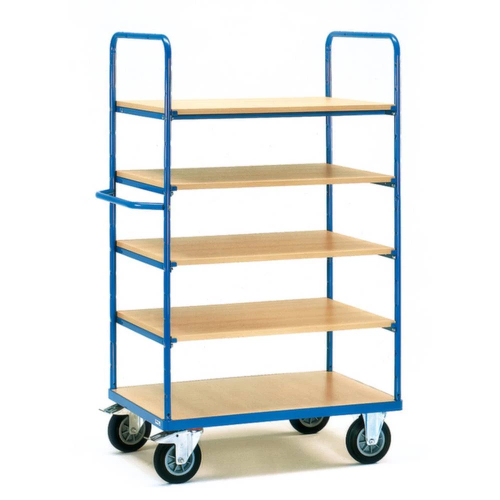 Fetra Hauptartikel 8341 etažna kolica čelik obložen s prahom Opterećenje (maks.): 500 kg briljantno-plava (RAL 5007) boj slika