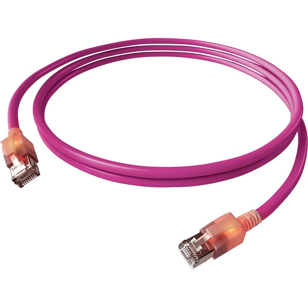Easylan CS1OVADAD0050 RJ45 mrežni kabel, Patch kabel CAT 6a S/FTP 5 m višebojna dvostruko zaštićen, bez halogena, vatros slika
