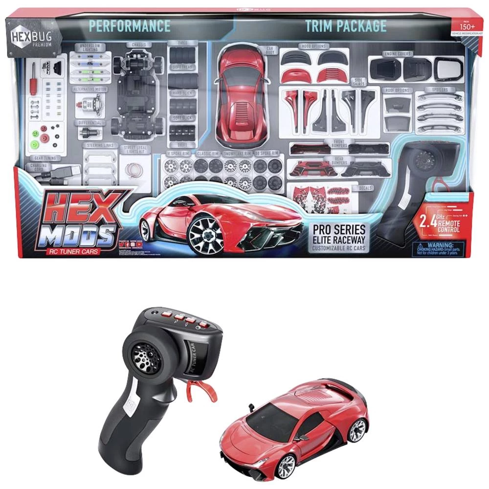 HexBug 501774 HEXMODS Pro Series Elite Raceway  1:28 RC model automobila za početnike električni  sportski automobil slika