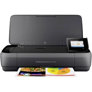 HP OfficeJet 250 All-in-One tintni multifunkcionalni pisač u boji A4 pisač, skener, kopirni stroj rad baterije, WLAN, AD slika