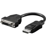 Goobay DisplayPort / DVI Adapter [1x Muški konektor DisplayPort - 1x Ženski konektor DVI, 24 + 1 pol] Crna