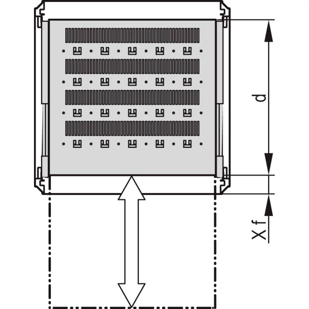 nVent SCHROFF 22130355 (Š x D) 400 mm x 677 mm kom. slika