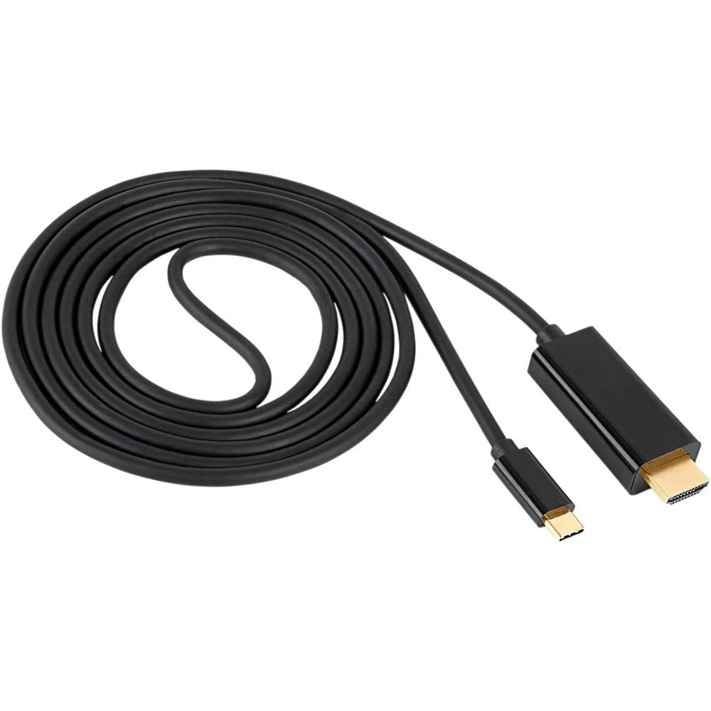 Akyga priključni kabel 1.8 m crna AK-AV-18 USB-C kabel slika