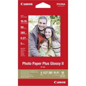 Foto papir Canon Photo Paper Plus PP-201 2311B003 10 x 15 cm 265 gm² 50 Stranica Sjajan slika
