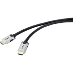 SpeaKa Professional HDMI priključni kabel 0.50 m SP-9063160 upleteni parovi crna boja [1x muški konektor HDMI - 1x muški