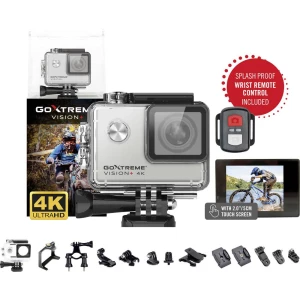 Easypix GoXtreme Vision 4K + akcijska kamera 4K, zaštiten od prskanja vodom, WLAN, vodootporan, zaslon osjetljiv na dodi slika