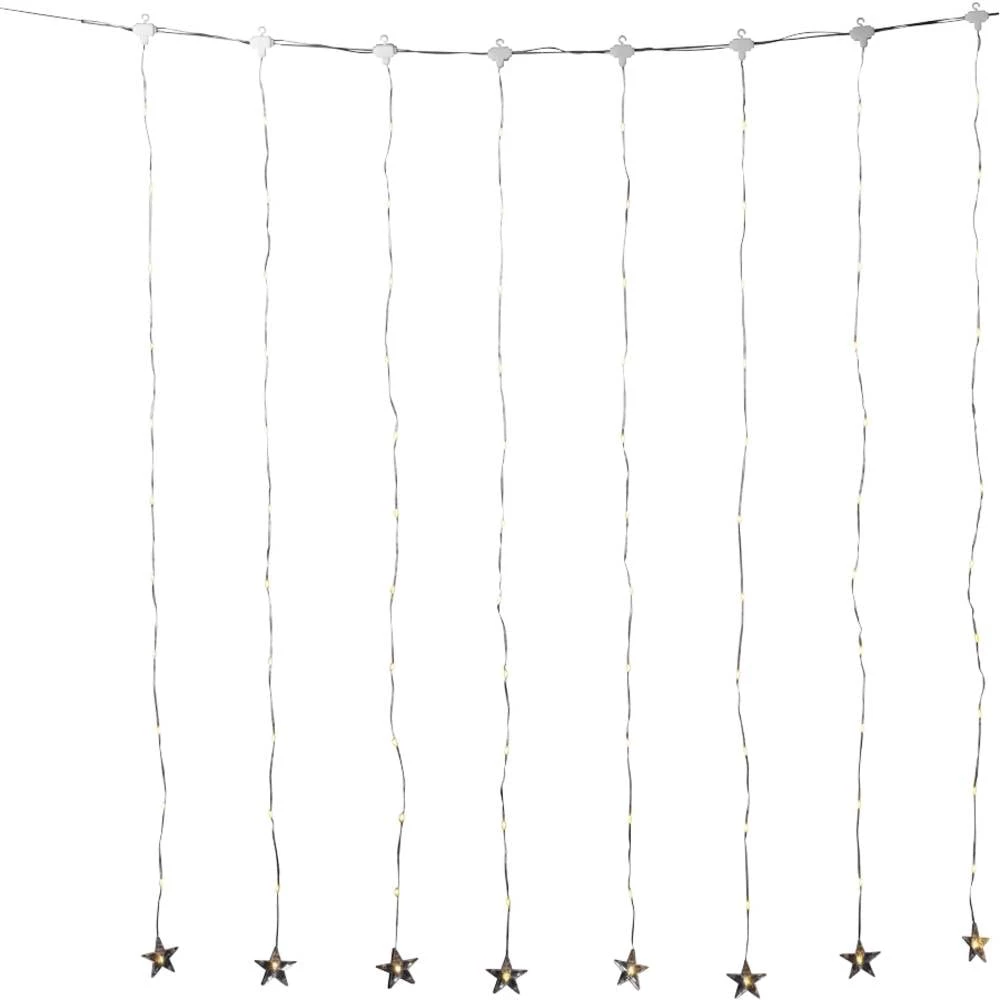 Konstsmide LED zavjesa vani 96 LED jantar timer, s prekidačem slika