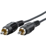 Value Cinch video priključni kabel [1x muški cinch konektor - 1x muški cinch konektor] 5.00 m crna
