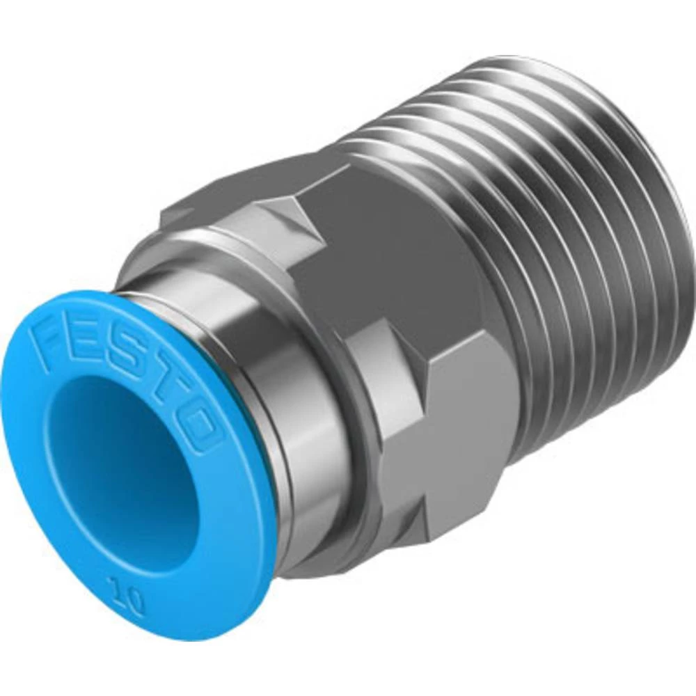 FESTO ravni priključak 153008 QS-3/8-10 Ø cijevi: 10 mm Veličina navoja: R3/8 1 St. slika