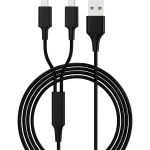 Smrter    USB kabel za punjenje    USB 2.0    USB-A utikač, USB-Micro-B utikač    1.20 m    crna