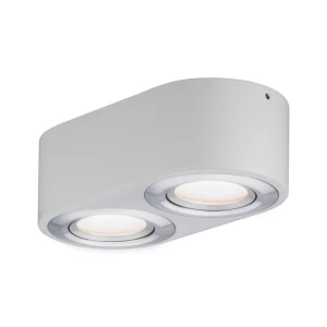 Paulmann Argun 79709 LED stropna svjetiljka ATT.CALC.EEK: LED (A++ - E) 9.6 W Toplo-bijela Aluminij (brušeni) boja, Bijela (mat) slika