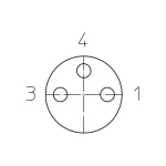 Utični konektor za senzor/aktivator, konfekcionirani M8 Konektor, ravni 5 m Broj polova: 3 Lutronic 1015 0800 03 300 5m 1 ST