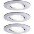 LED ugradno svjetlo za kupaonicu 3-dijelni komplet 18 W Neutralno-bijela Paulmann 99929 Calla Krom (mat) boja slika