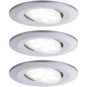 LED ugradno svjetlo za kupaonicu 3-dijelni komplet 18 W Neutralno-bijela Paulmann 99929 Calla Krom (mat) boja slika