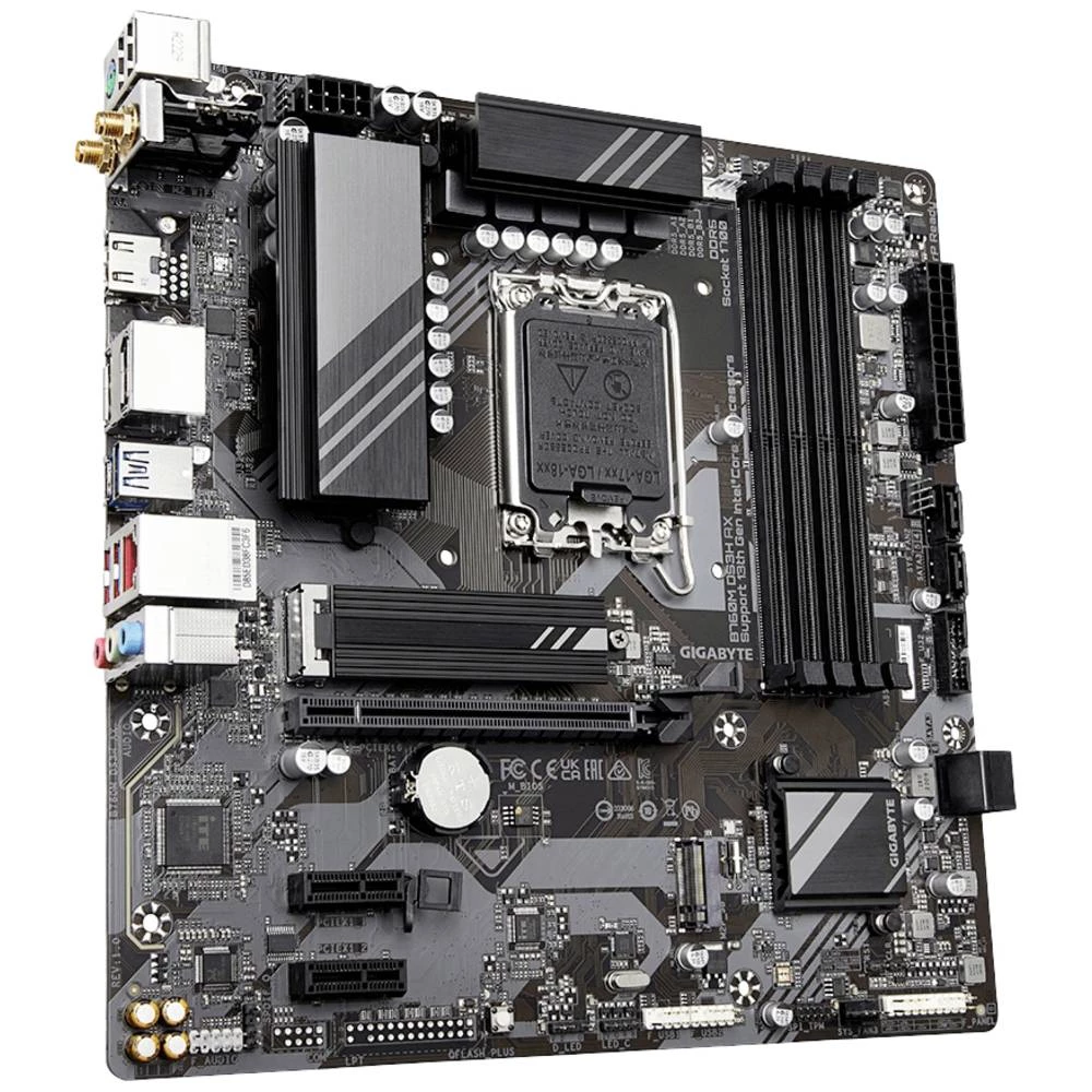 Gigabyte B760M DS3H AX matična ploča Baza Intel® 1700 Faktor oblika (detalji) Micro-ATX Set čipova matične ploče Intel® slika