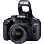 Digitalni SLR fotoaparat Canon EOS 4000D Kit 18-55mm III Uklj. EF-S 18-55 mm IS II 18 MPix Crna Optičko tražilo, S ugrađenom blj